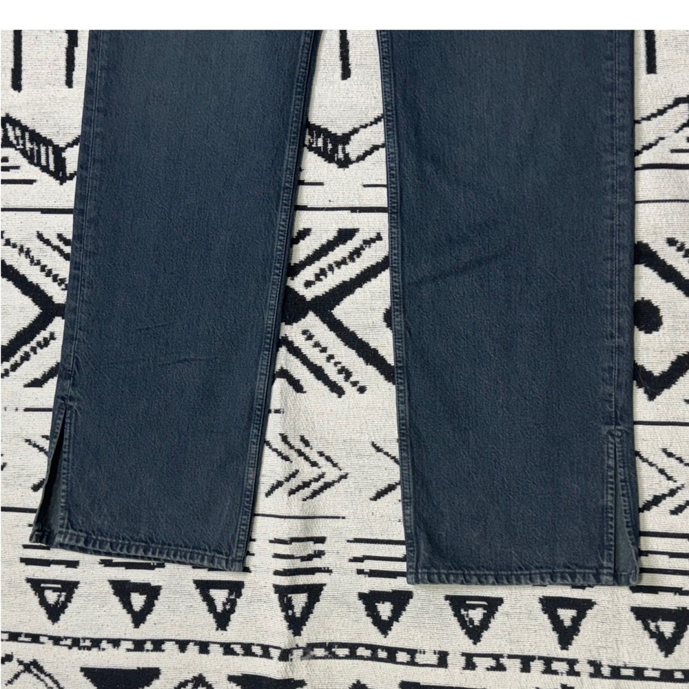 ANINE BING Roy Mid Rise Relaxed Straight Leg Denim Jeans Dark Wash Size 32 - Picture 7 of 9